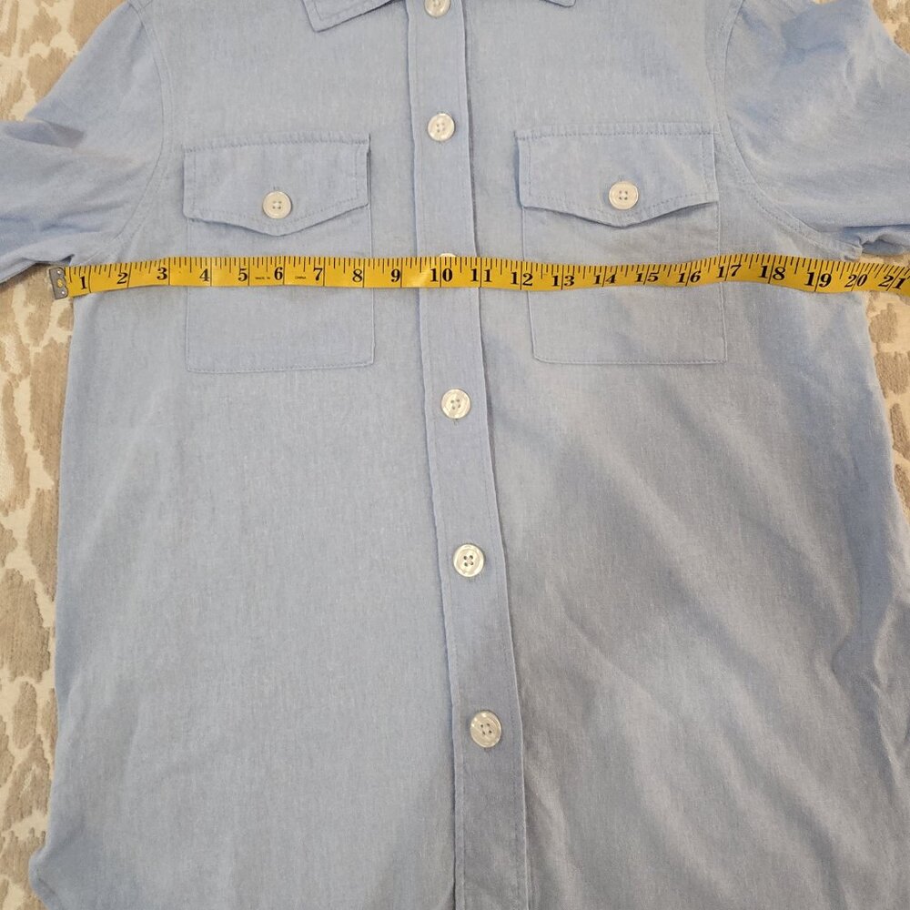 Jones NY Women's Light Blue Button-Up Shirt XS  3/4 Sleeve Cotton Blend Casual - Picture 11 of 13